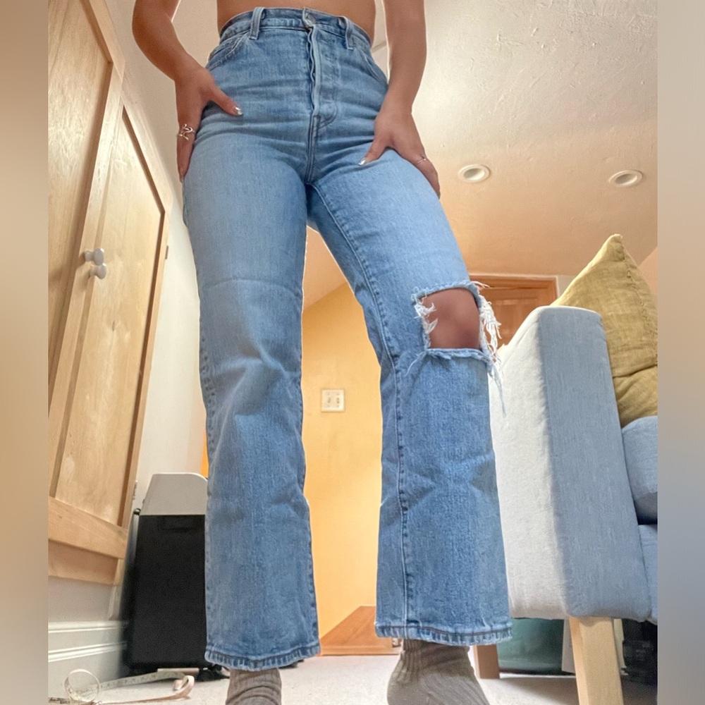 Levis rib cage straight jeans